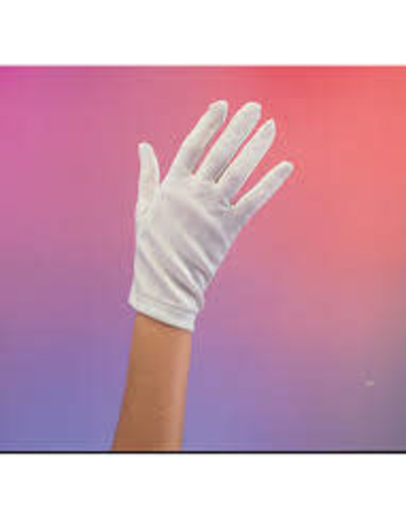 ladies short white gloves
