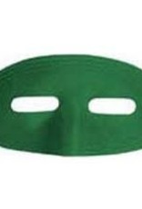 Satin Domino Half Mask - Green