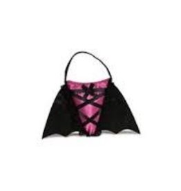 Pink Bat Bag satin and lace