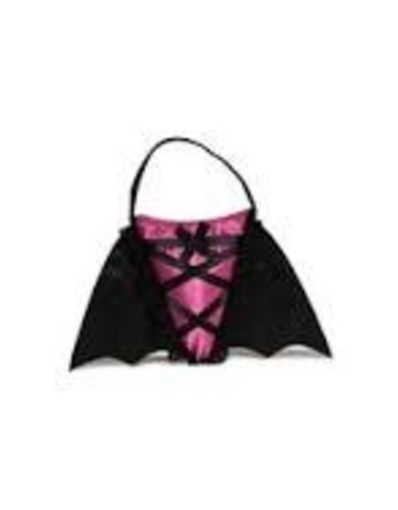 Pink Bat Bag satin and lace
