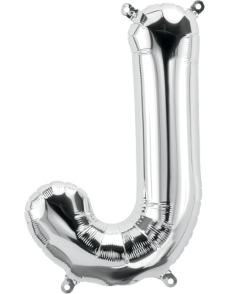 16" Air-Fill Letter J - Silver