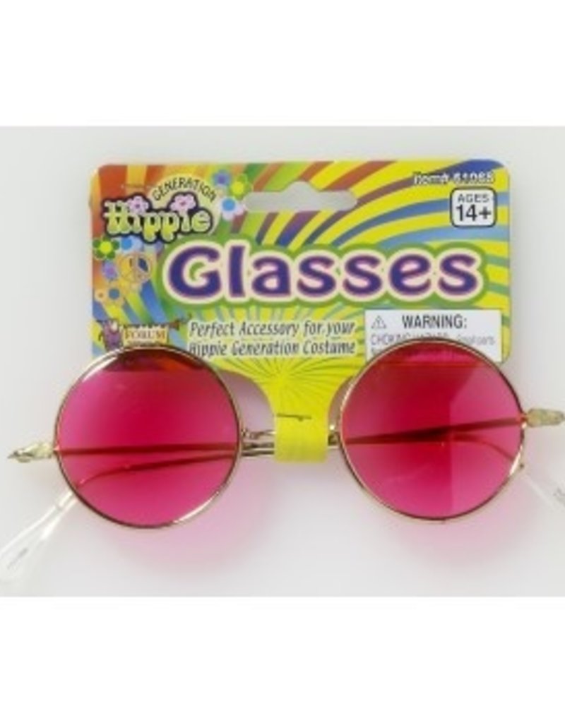 Hippie Glasses - Pink Lenses