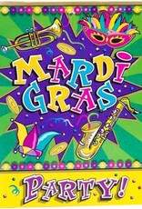 MARDI GRAS INVITATIONS 8PK