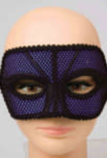 80's Neon Purple Fishnet Mask