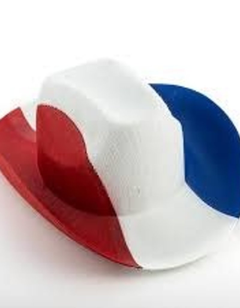 FRENCH FLAG COWBOY HAT - Gags Unlimited 