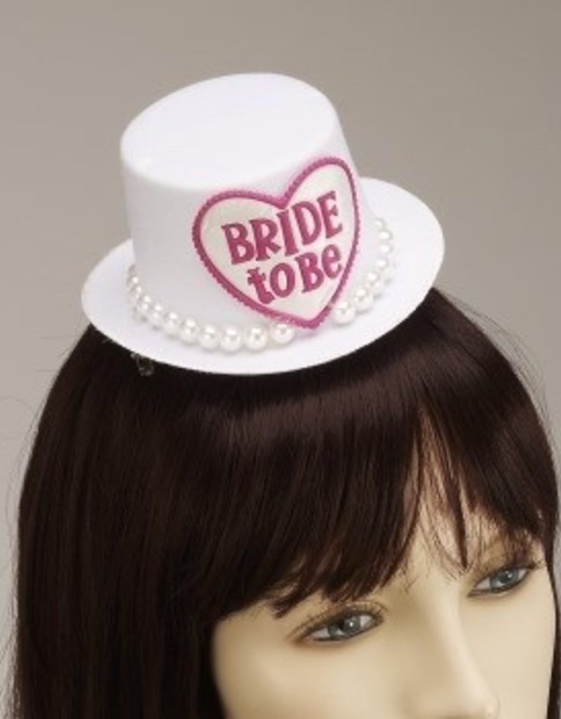 BRIDE TO BE MINI HAT HAIR CLIP