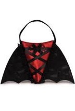 RED BAT BAG satin and lace