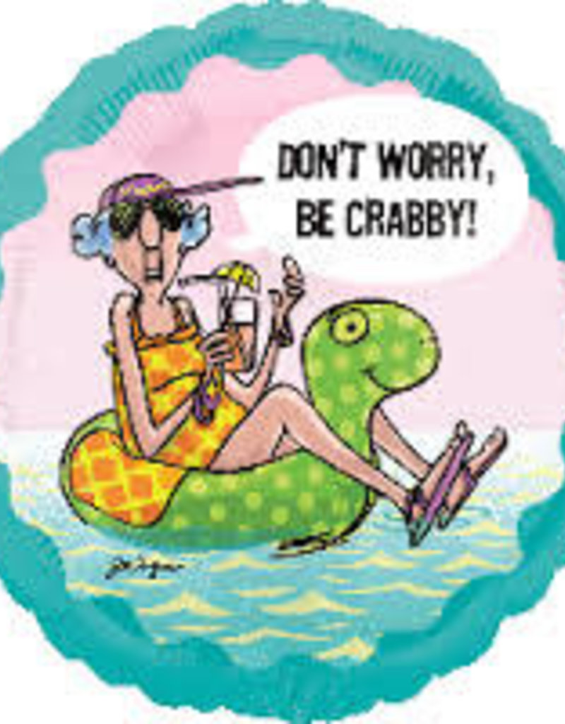 18" DON'T WORRY BE CRABBY (FLAT)