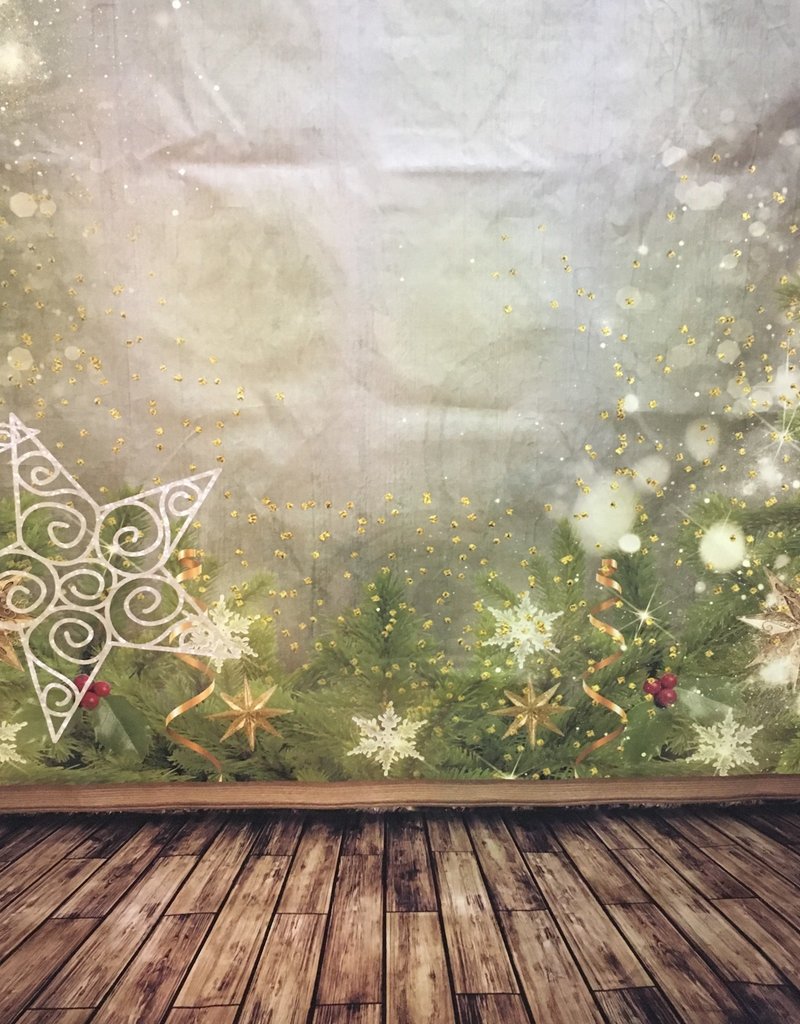 7'x5' Christmas Stars Backdrop