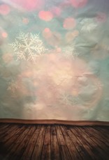 7'x5' Pastel Snowflakes Backdrop