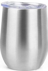 12oz Stainless Steel Wine Tumbler - Silver