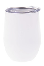 12oz Stainless Steel Wine Tumbler - White