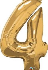 Foil Jumbo Number 4 Helium Balloon