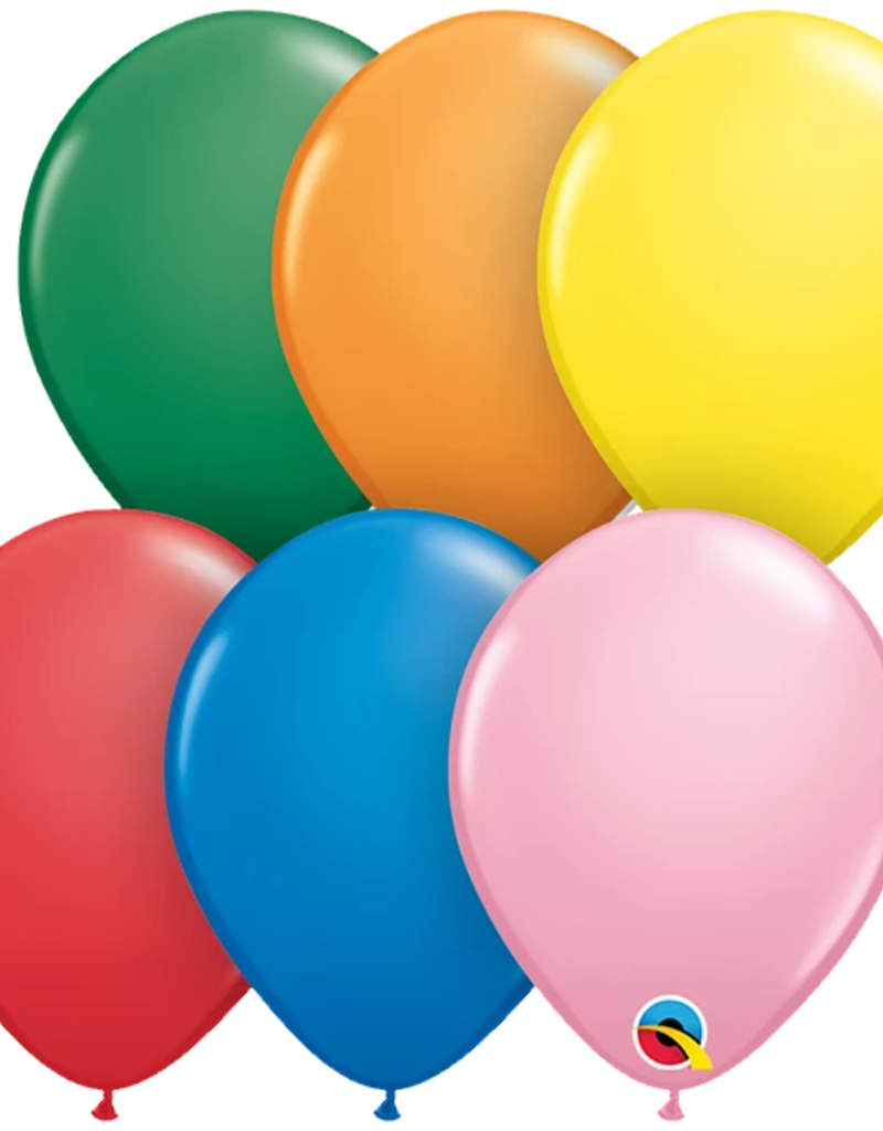 Qualatex 11" Standard Balloons Flat Bulk