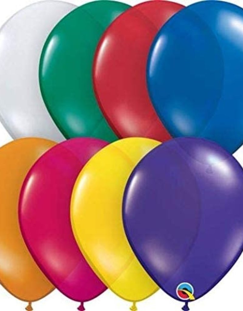 Qualatex 11" Jewel Tone Balloons Flat Bulk