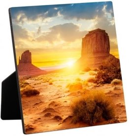 PERSONALIZED Square Photo Panel with Easel, Flat Top