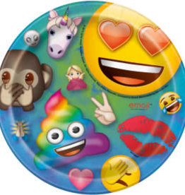 7" Emoji Paper Plates - 8pc