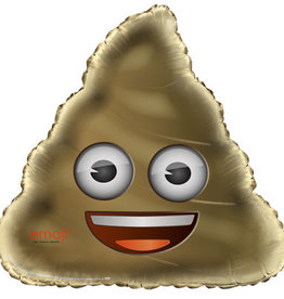 32" Emoji Poop Foil Balloon