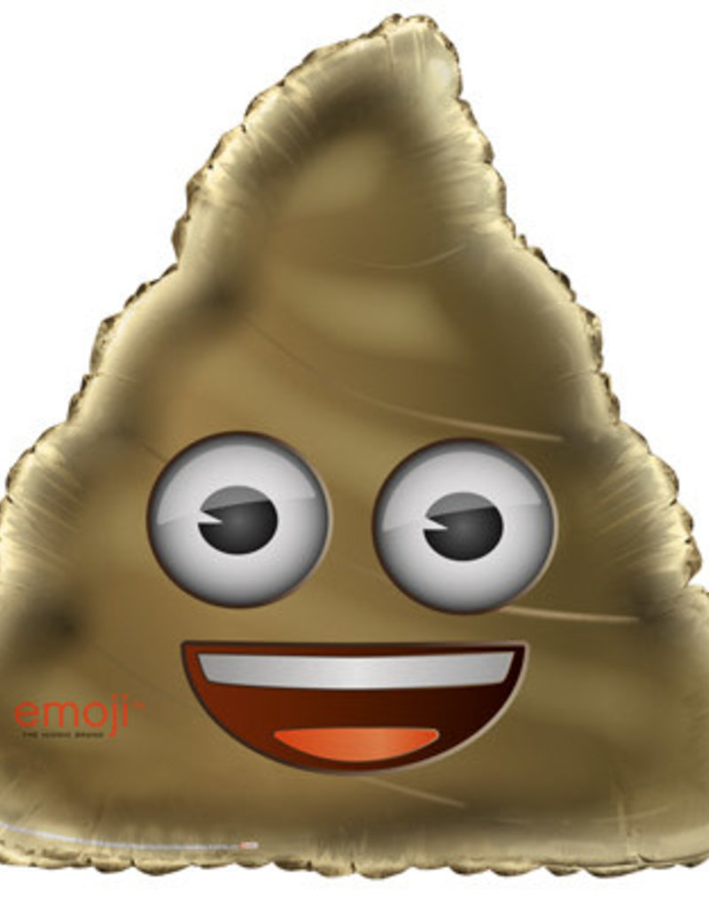 32" Emoji Poop Foil Balloon