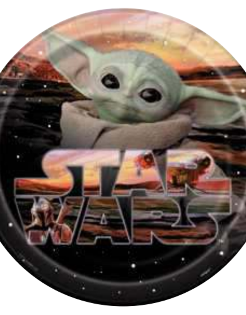 9" Baby Yoda Paper Plates - 8pc