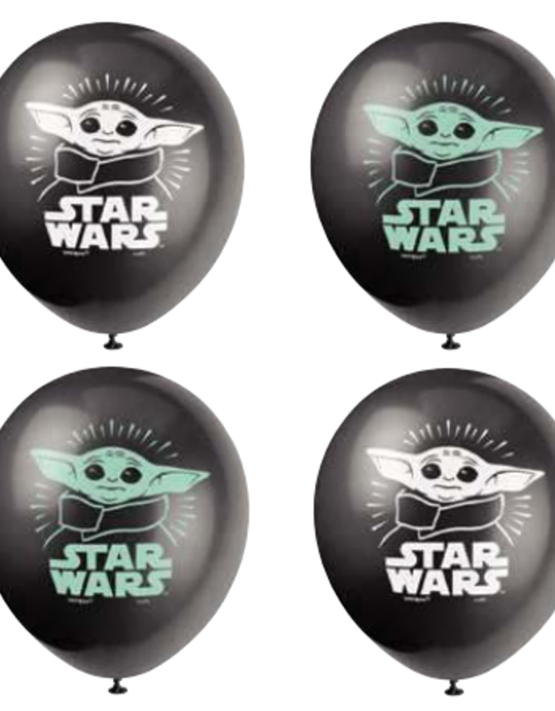 11" Baby Yoda Latex Balloons - 8ct