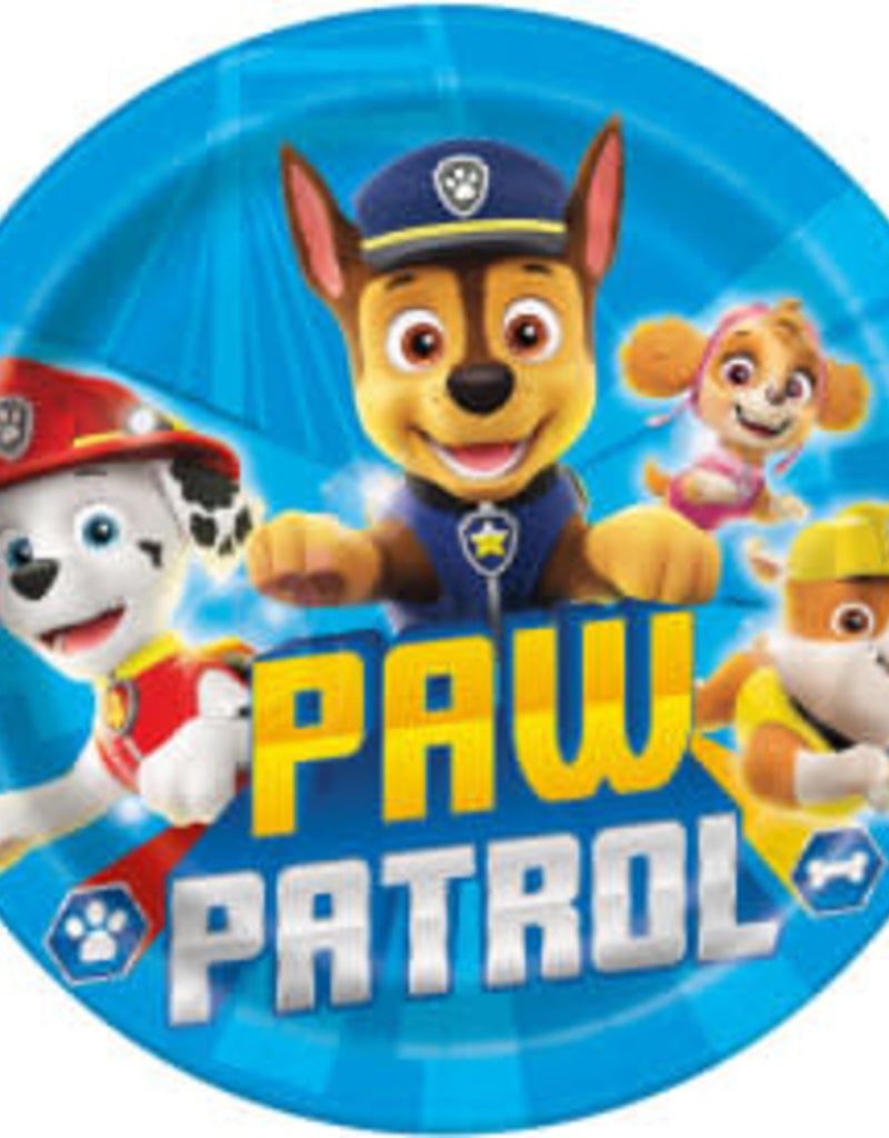 9" Paw Patrol Paper Plates - 8pc