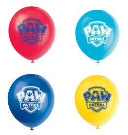 12" PAW PATROL PARTY BALLOON 8CT