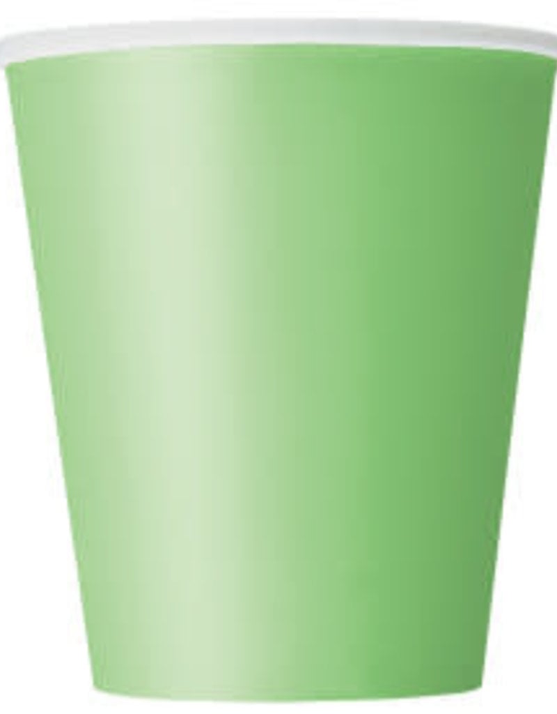 Baby Yoda/Lime Green Paper Cups - 9oz