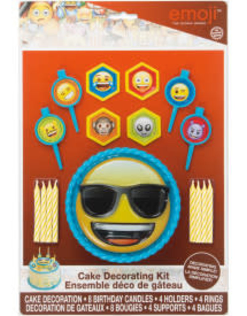 Emoji 1 Cake Décor Kit 17 pcs.