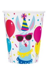 Llama Birthday Paper Cups - 9oz