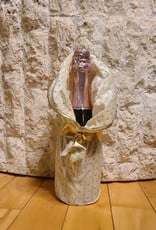 Decorative Wine Bottle Gift Cover - Gold/Silver