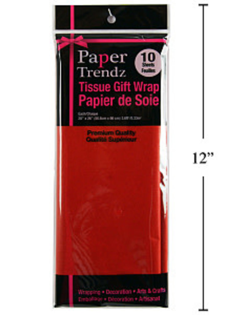 10pc Tissue Wrapping Paper - Red