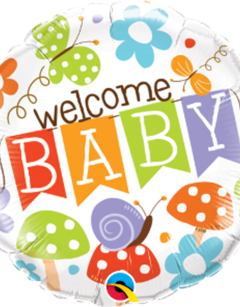 Qualatex Gender Neutral Welcome Baby 18" (FLAT)