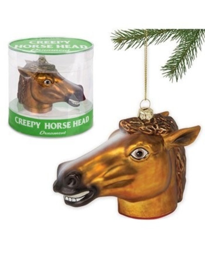 CREEPY HORSE HEAD ORNAMENT