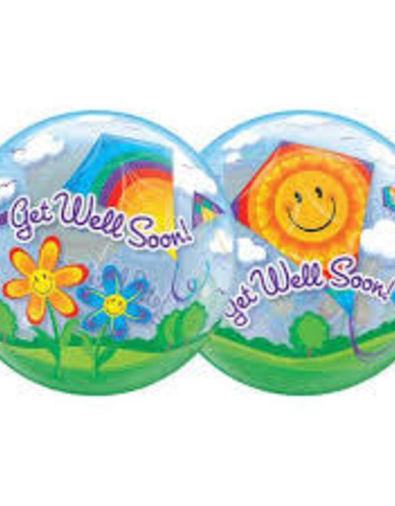 Qualatex Get Well Soon Bubble (FLAT)