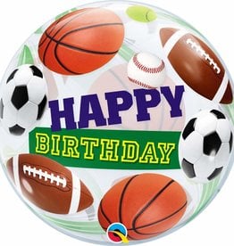 Qualatex Sports Happy B-Day Bubble (FLAT)