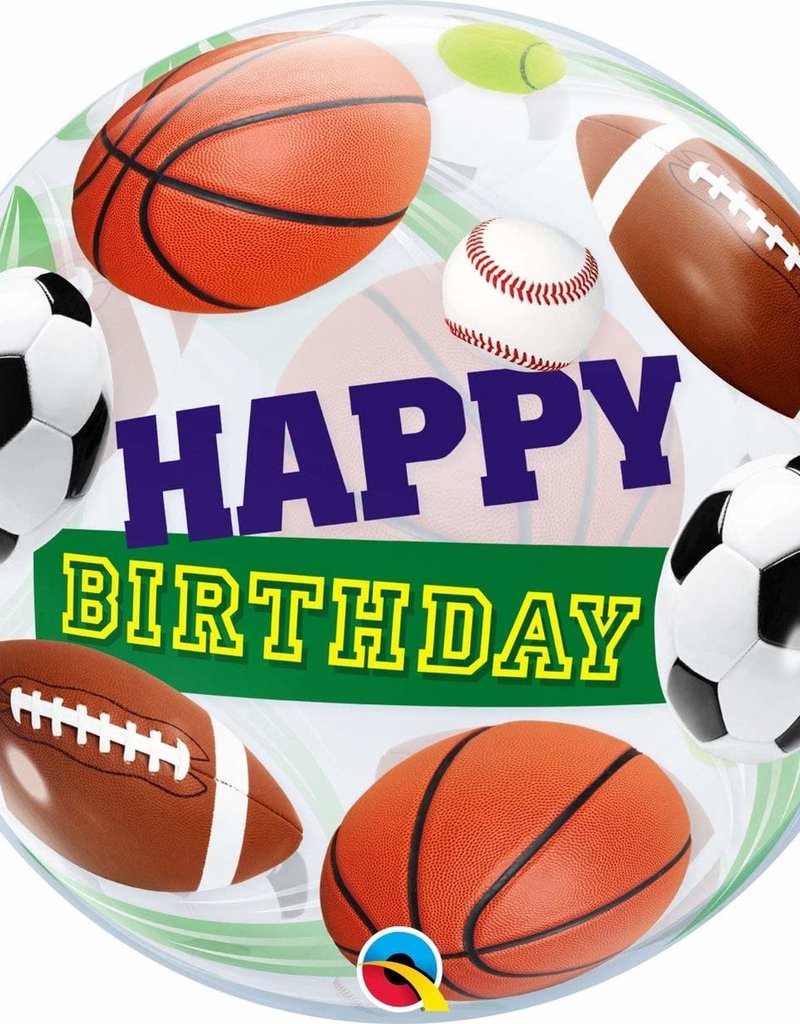 Qualatex Sports Happy B-Day Bubble (FLAT)