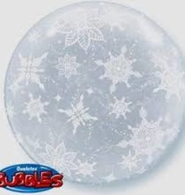 Qualatex Patterned Bubbles Snowflakes (FLAT)