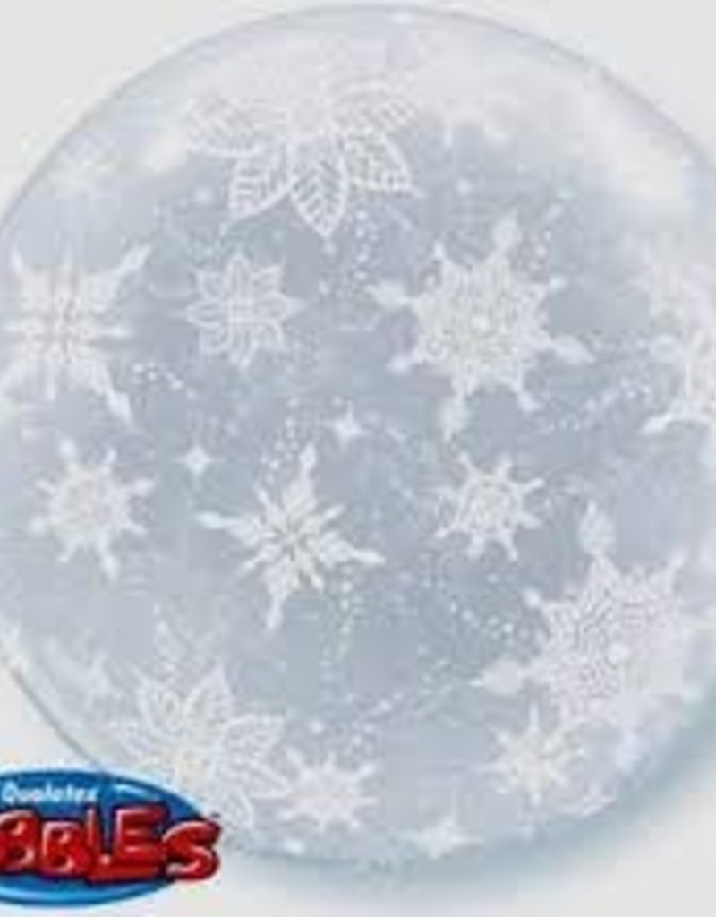 Qualatex Patterned Bubbles Snowflakes (FLAT)