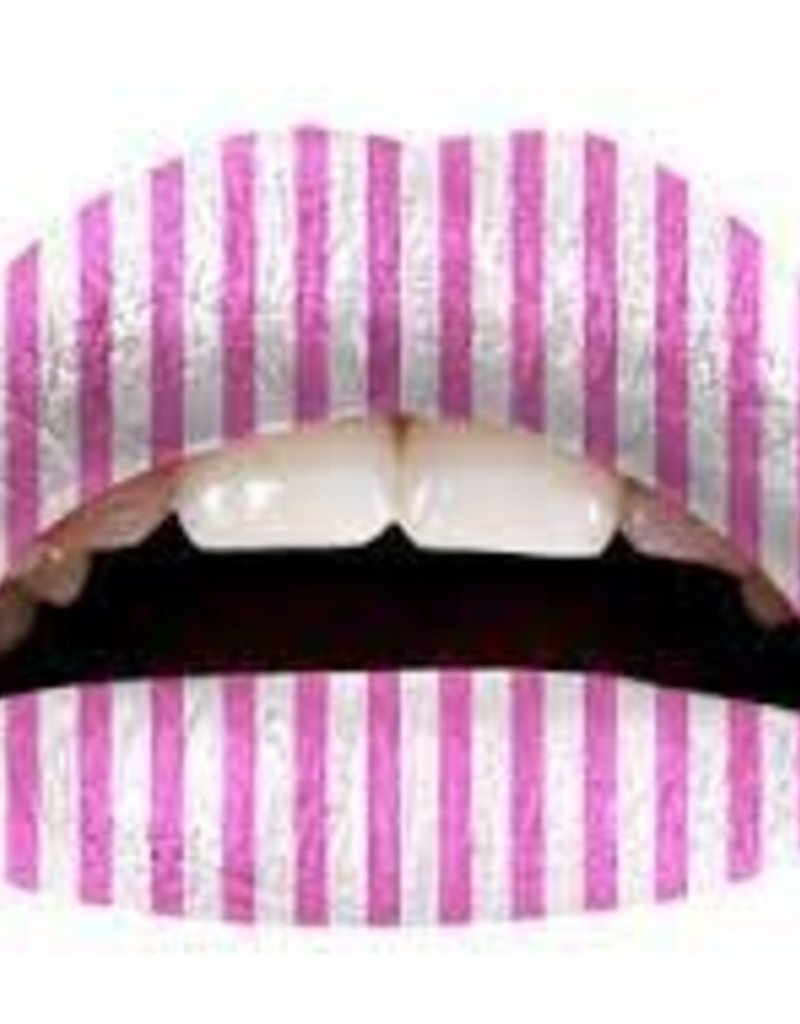 3 PK BONBON! TEMP LIP TATTOOS (PINK STRIPES)