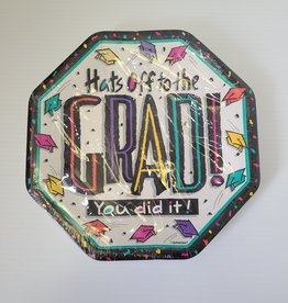 Hats Off to the Grad Plates - 8pc