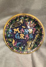 MARDI GRAS DESSERT PLATES 8PK