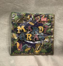 MARDI GRAS BEVERAGE NAPKINS 16PK