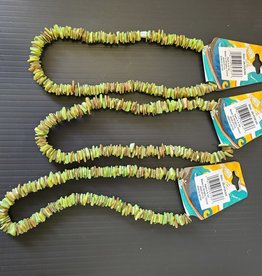 Puka Shell Necklace - JADE GREEN