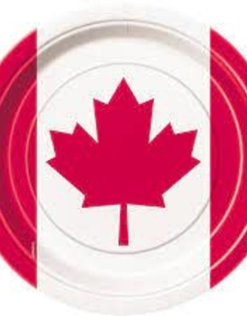 CANADA DAY 7" PLATES 8PK