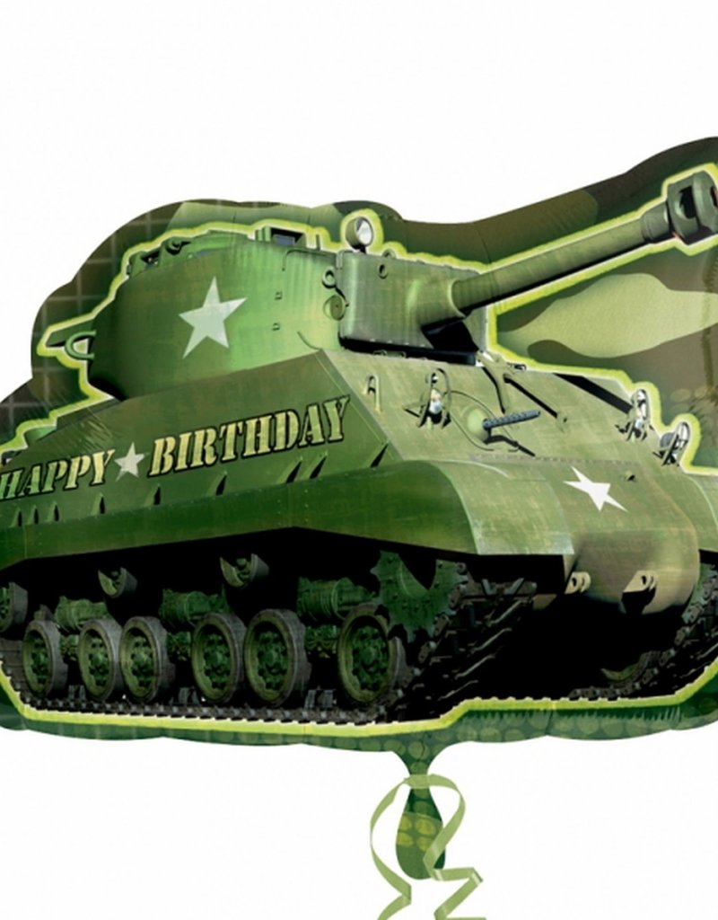 Qualatex Happy Birthday Tank SuperShape