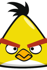 Qualatex Yellow Angry Bird SuperShape (FLAT)