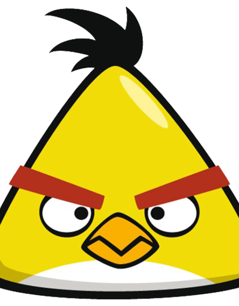 Qualatex Yellow Angry Bird SuperShape (FLAT)