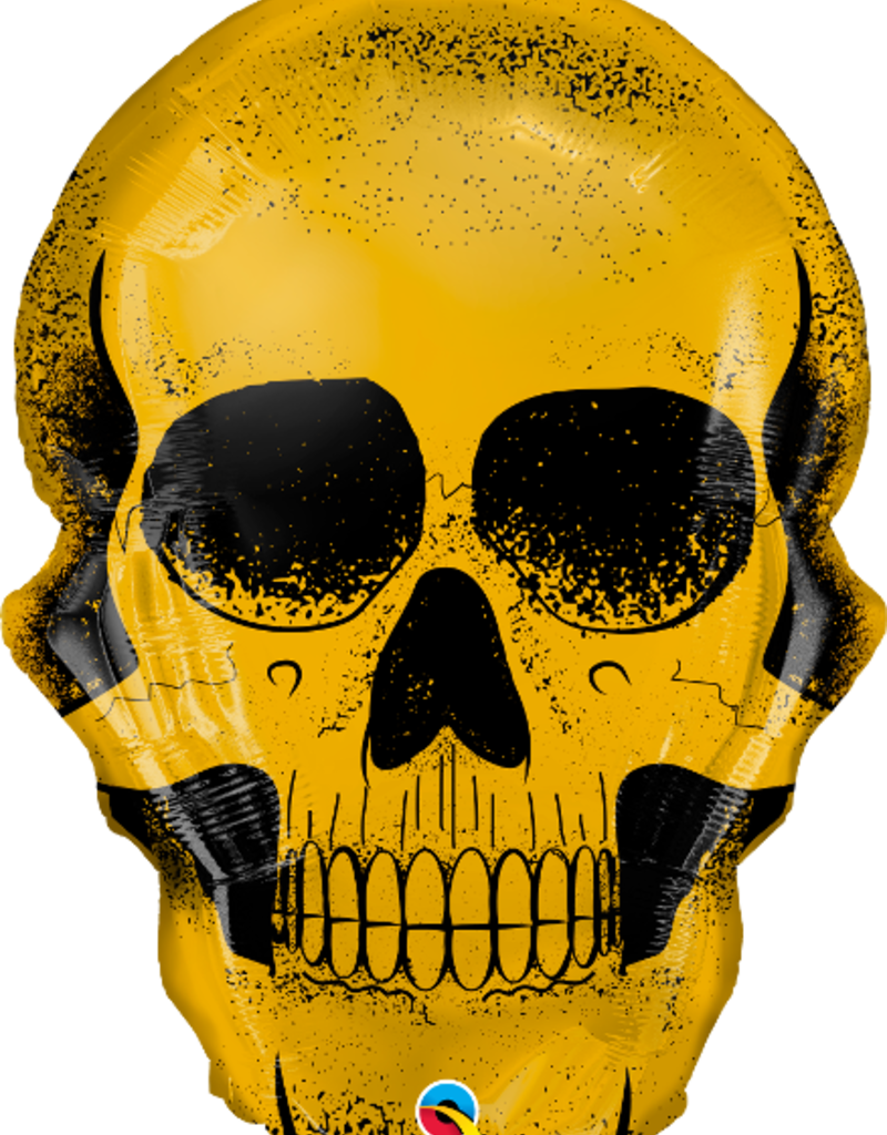 Qualatex Gold Skull SuperShape