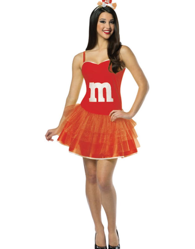 Red M&M Party Dress - O/S